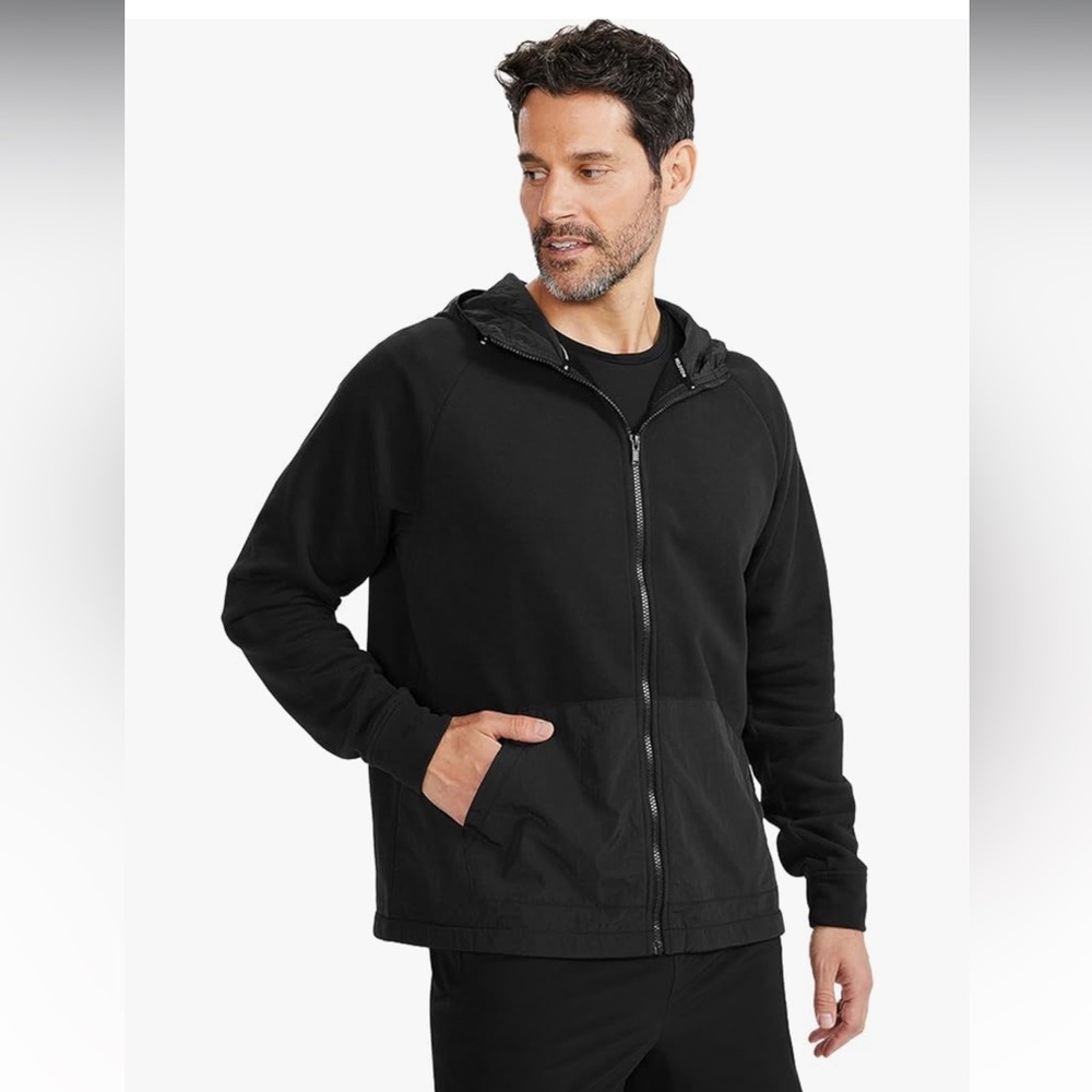 Peloton Terry Fabric Blocked Hooded Full Zip